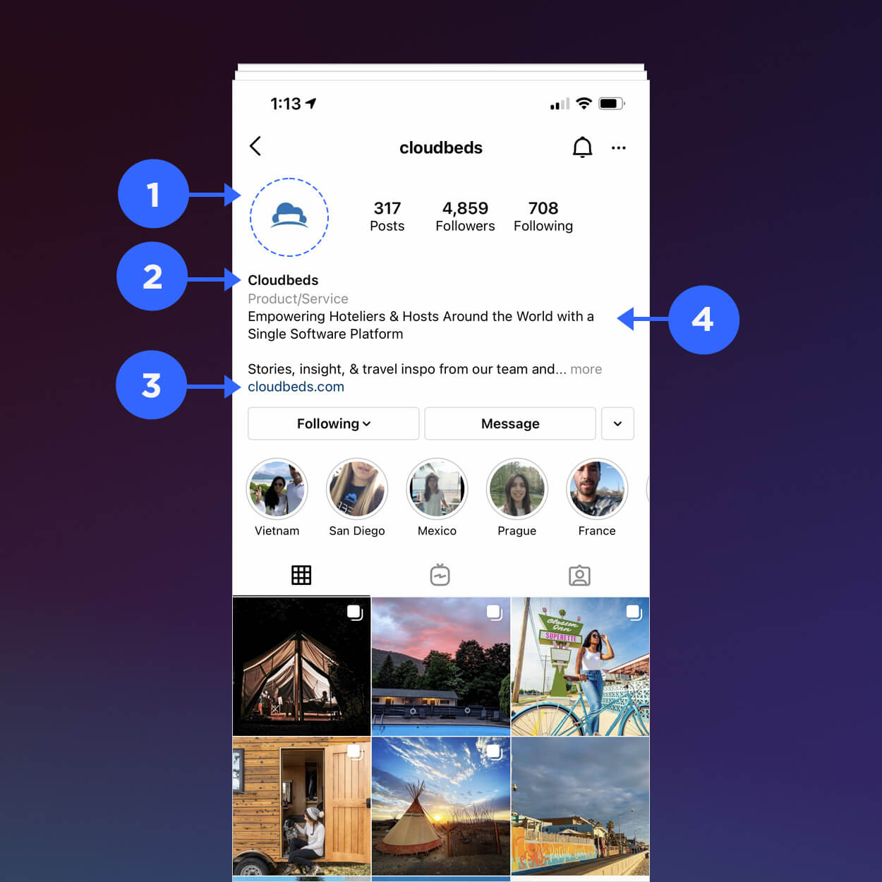 How to set up your hotel's Instagram profile