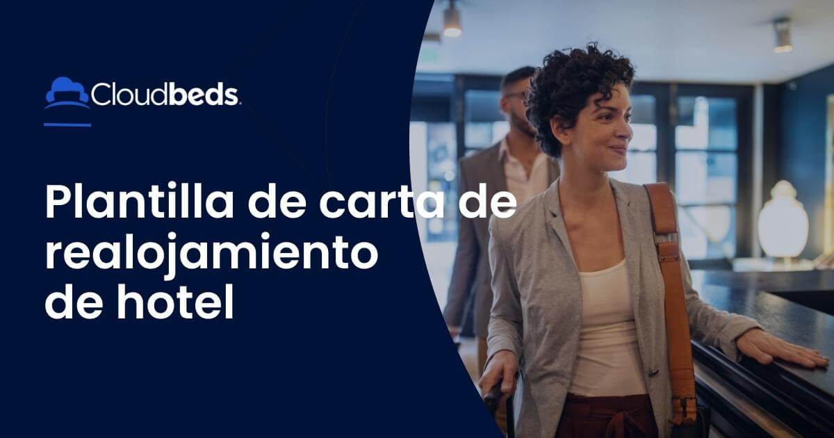 Carta de realojamiento de hotel overbooking