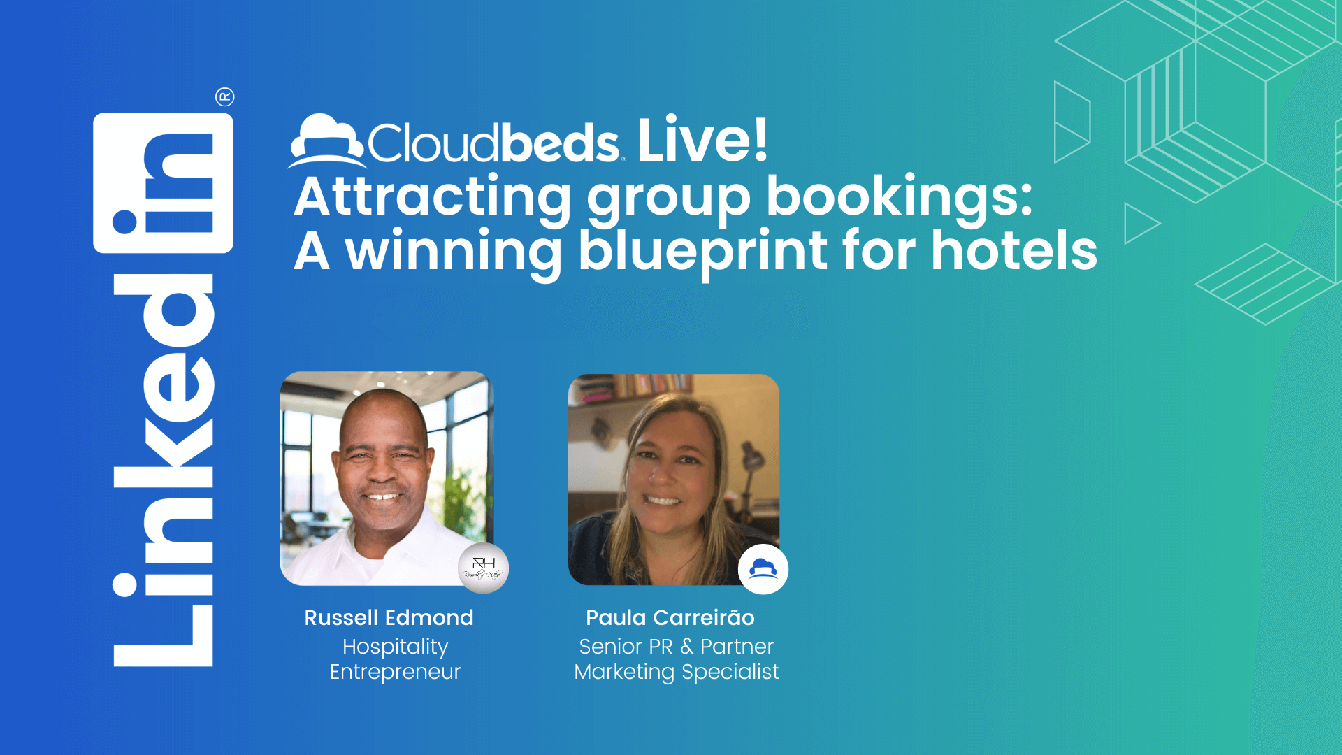 group bookings with Russsell Edmond